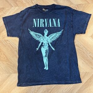 NWOT NIRVANA Navy Graphic Tee